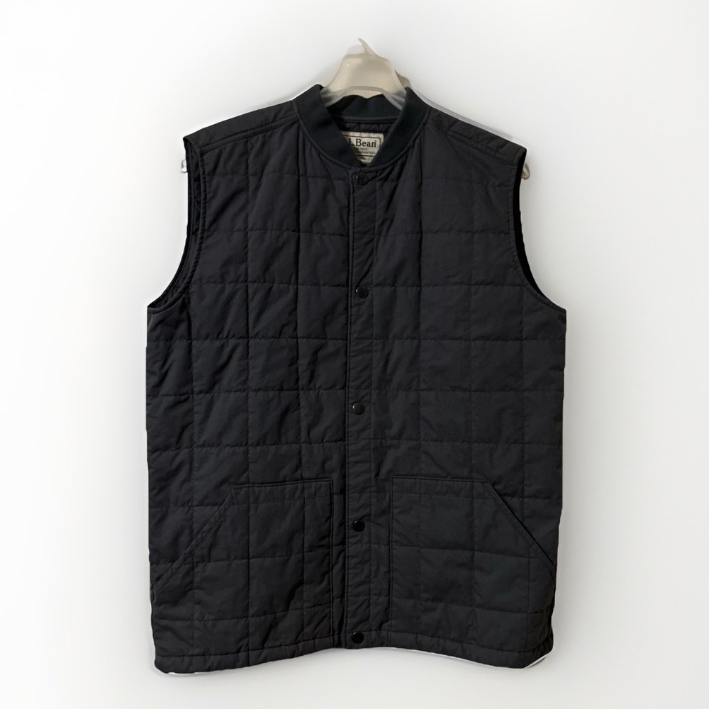 L.L.Bean Soft Shell Vest Men's Large Tall in Dark Gray ODGH1 - Picture 1 of 9